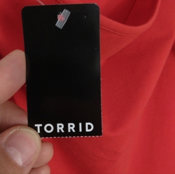 NWT Torrid One Shoulder Mesh Sleeve Top - Picture 12 of 12